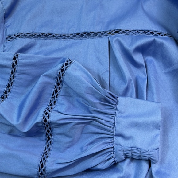 Chico’s size 1 poplin and spandex blouse, NWT - Picture 7 of 7